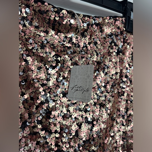 Free People Sequence Mini Skirt . Brand New, with tag Size 4 - Picture 4 of 5